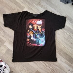 Black Graphic Short Sleeve Tee